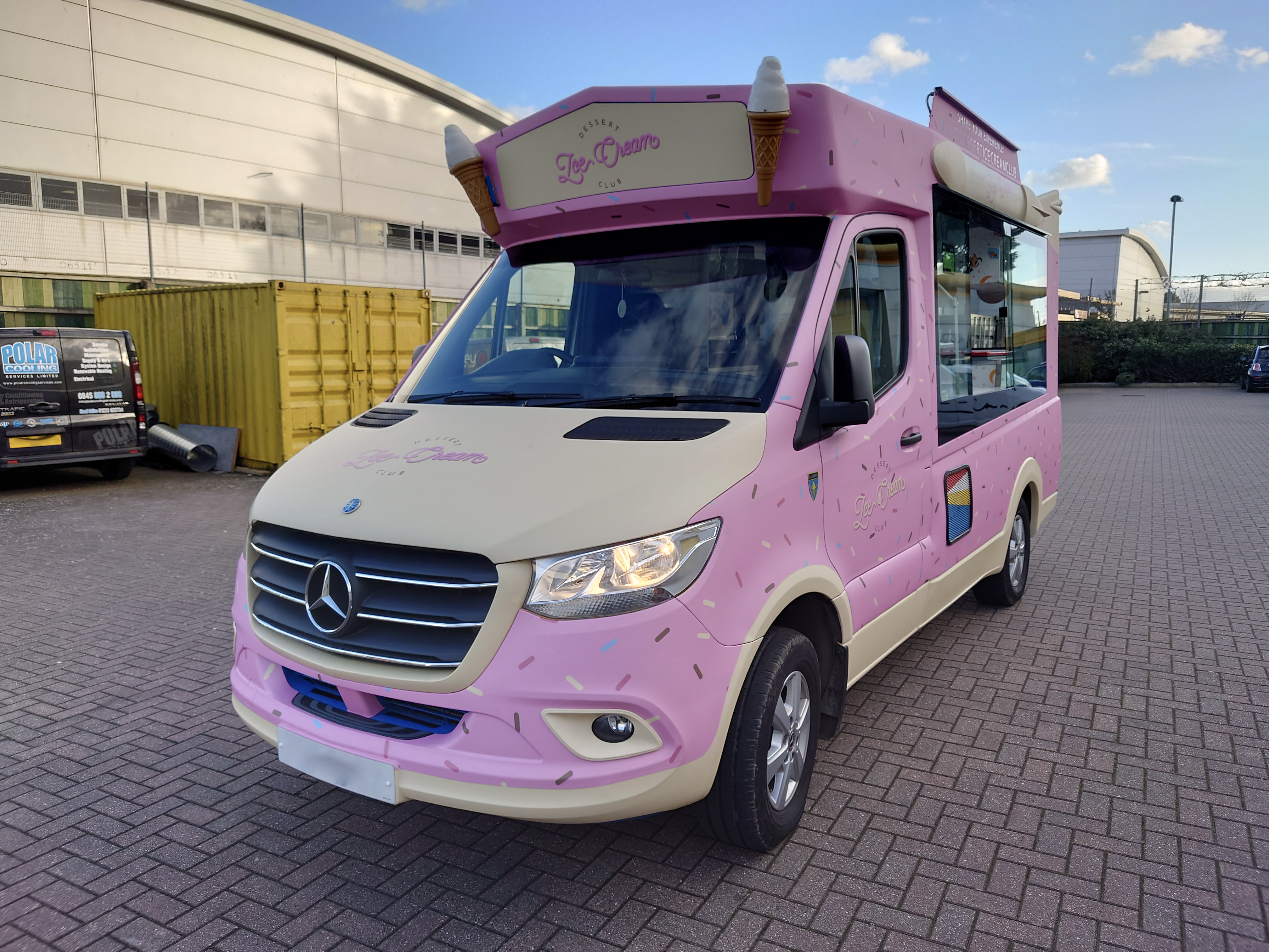 Mercedes-Benz Ice Cream van van wrap car wrap ashford wrapping